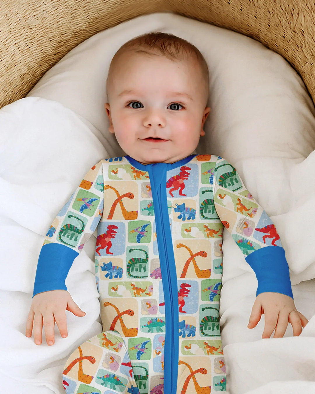 Rainbow Dino Friends Family Matching Bamboo Convertible Zippy