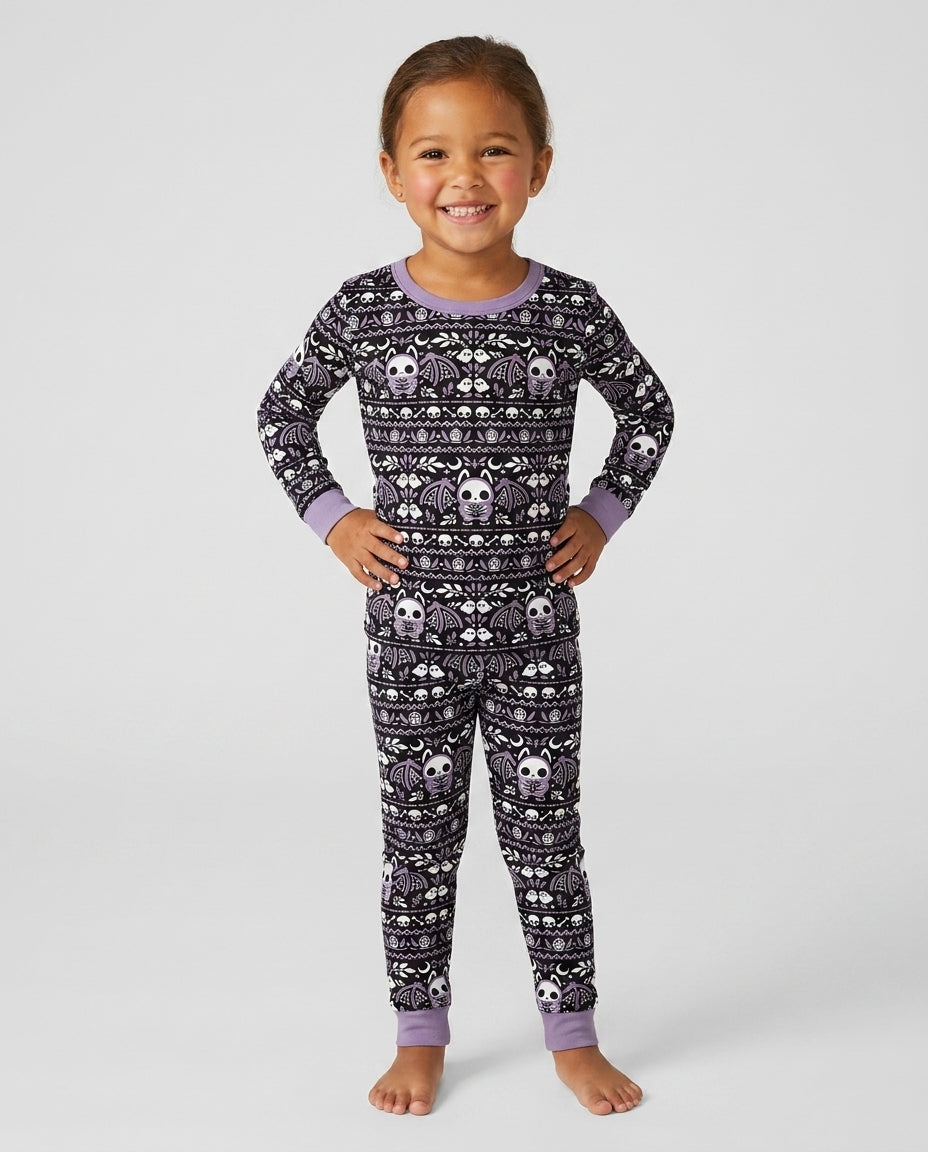 Batty Fair Isle Bamboo Two Piece Long Sleeve Pajama Set
