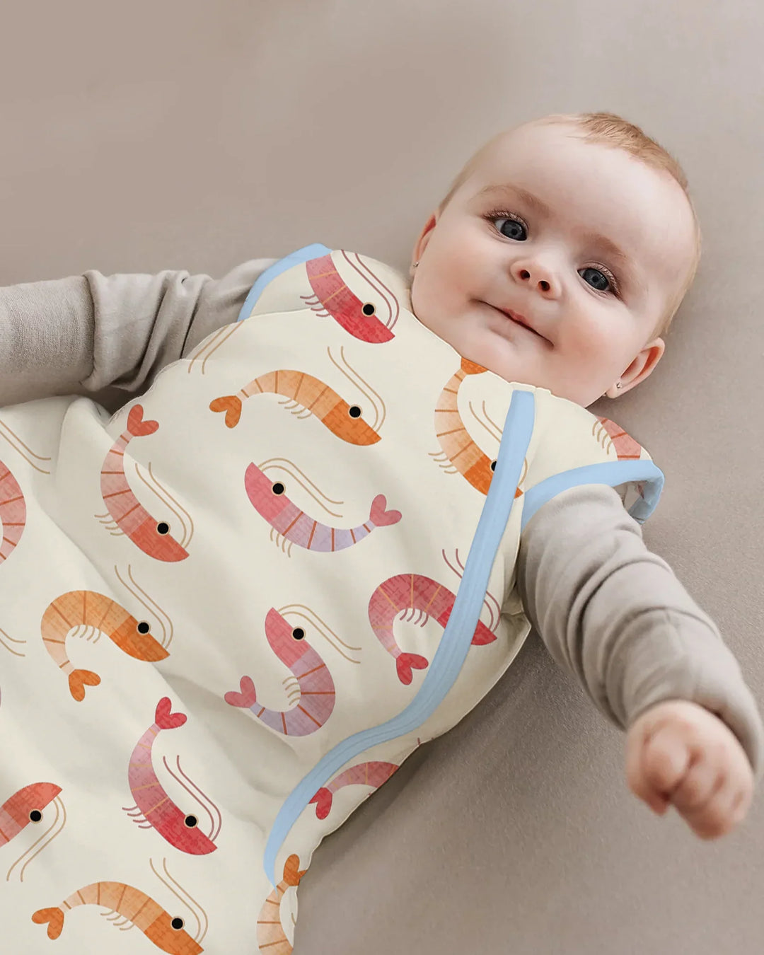 Sweet Shrimp Parade Bamboo Sleep Bag