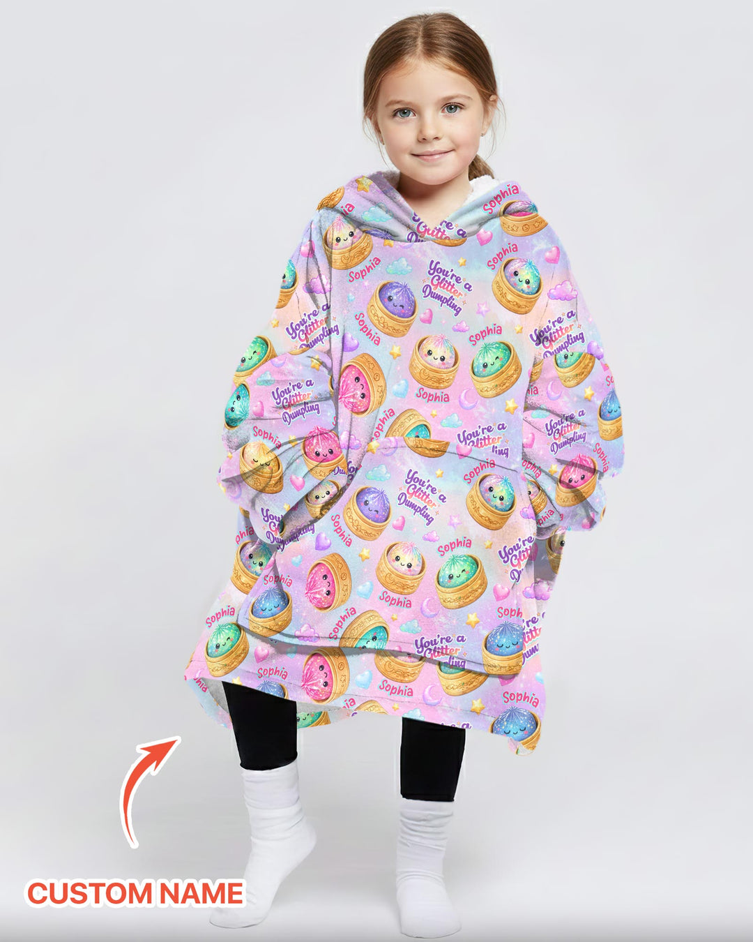 Benutzerdefinierter Bambus-Deckenhoodie (Vorlage)