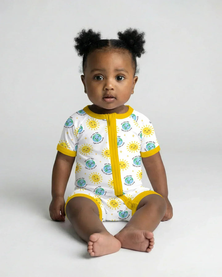Matthew 5:14 Light of the World Bamboo Shorty Zippy