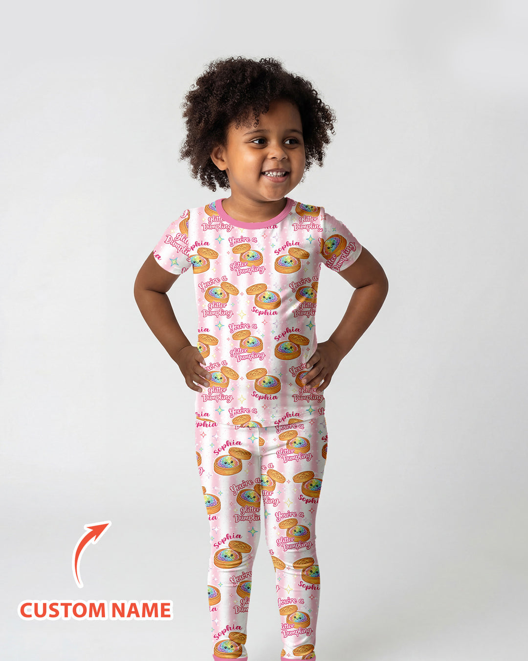 Zweiteiliges, kurzärmliges Pyjama-Set mit Marienkäfern