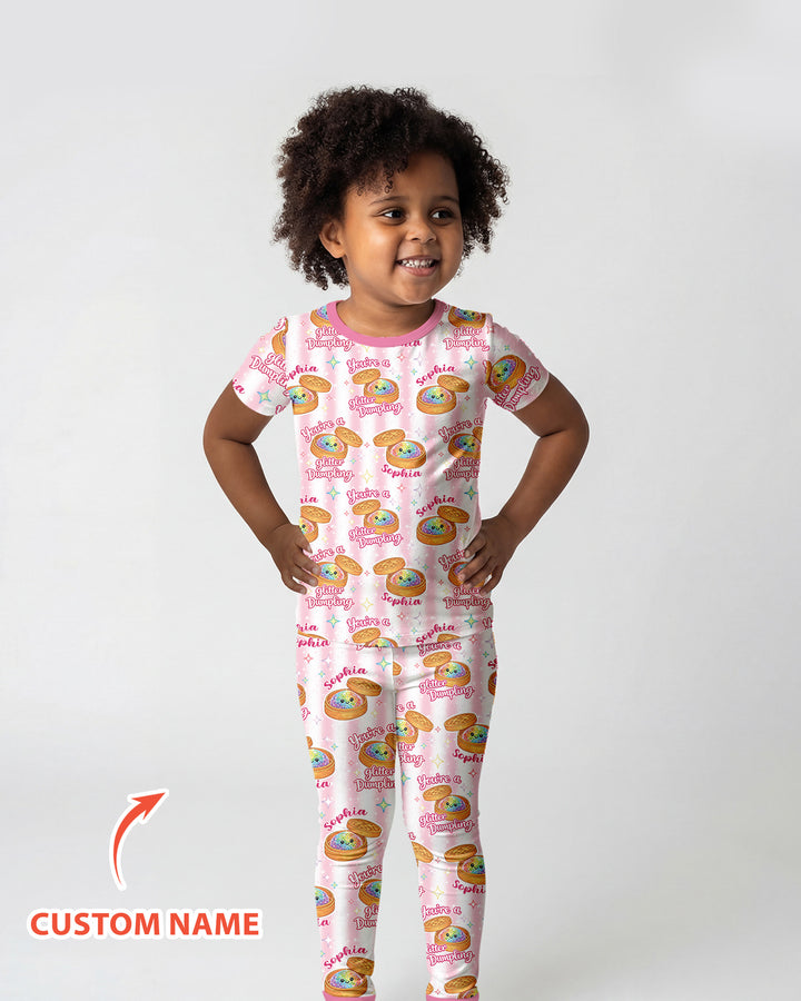 Zweiteiliges, kurzärmliges Pyjama-Set mit Marienkäfern
