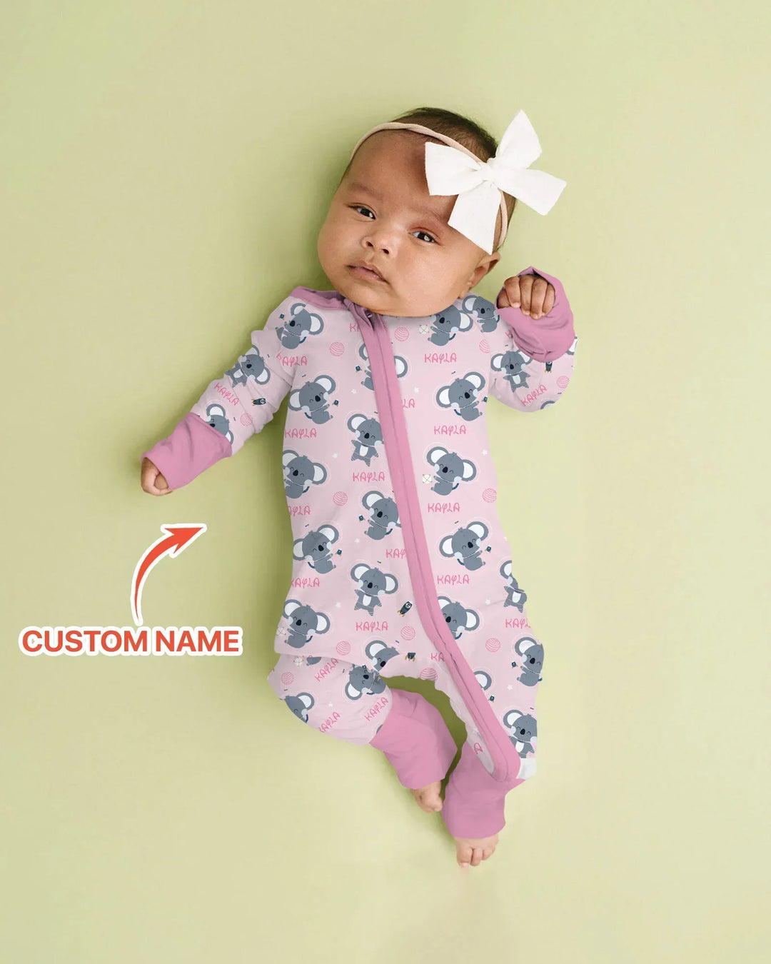Gerippte Babykleidung mit individuellem Foto - Weich &amp; Skizzenhaft