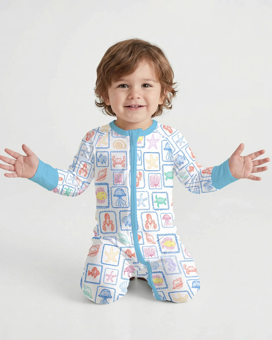 Gerippte Babykleidung mit individuellem Foto - Weich &amp; Skizzenhaft