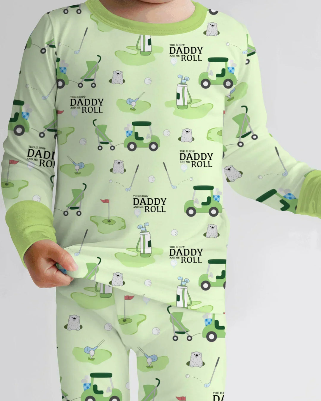 Daddy Golf Team Bamboo Two Piece Long Sleeve Pajama Set