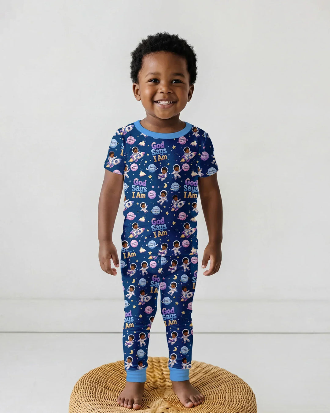 Zweiteiliges, kurzärmliges Pyjama-Set mit Marienkäfern