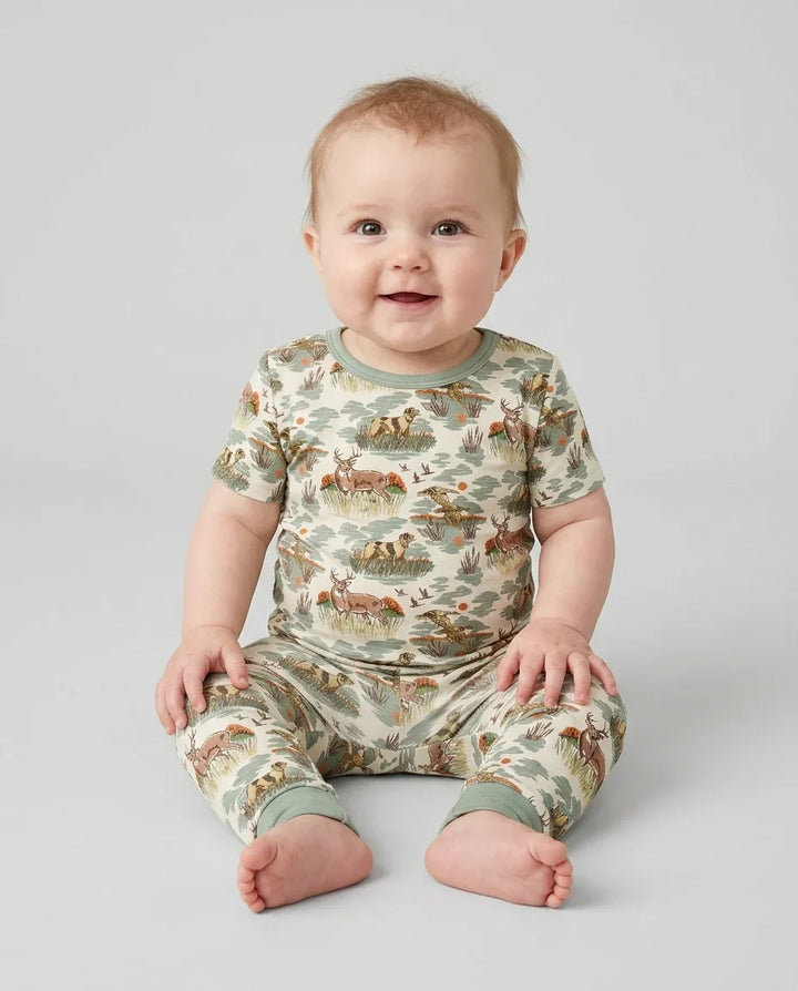 Zweiteiliges, kurzärmliges Pyjama-Set mit Marienkäfern