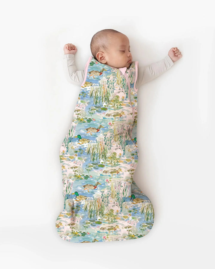 Watercolor Mallard Duck Bamboo Sleep Bag