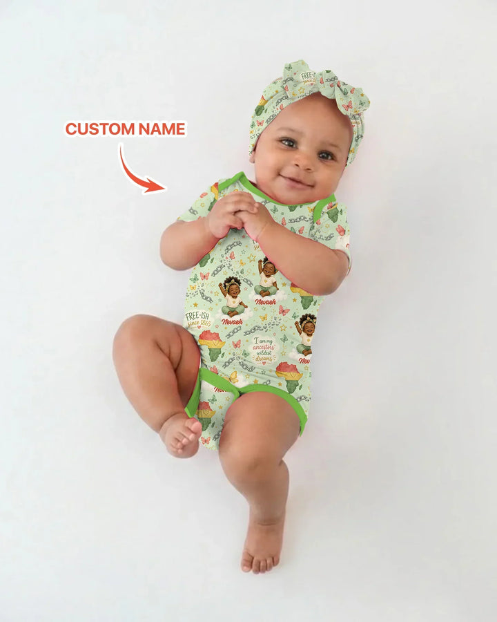 Gerippte Babykleidung mit individuellem Foto - Weich &amp; Skizzenhaft