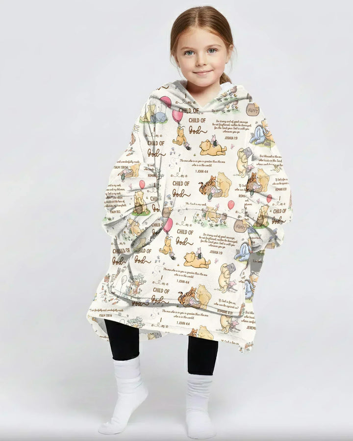 Kinder Gottes Whimsy Woodland Tragbare Bambus Decken-Hoodie