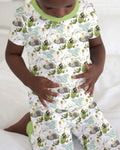 Matthew 28:1–8 He Is Risen Bamboo Two Piece Short Sleeve Pajama Set