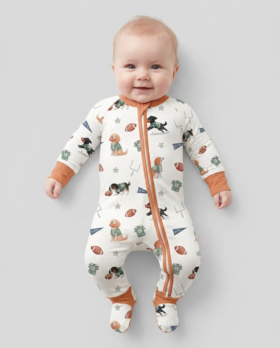 Gerippte Babykleidung mit individuellem Foto - Weich &amp; Skizzenhaft