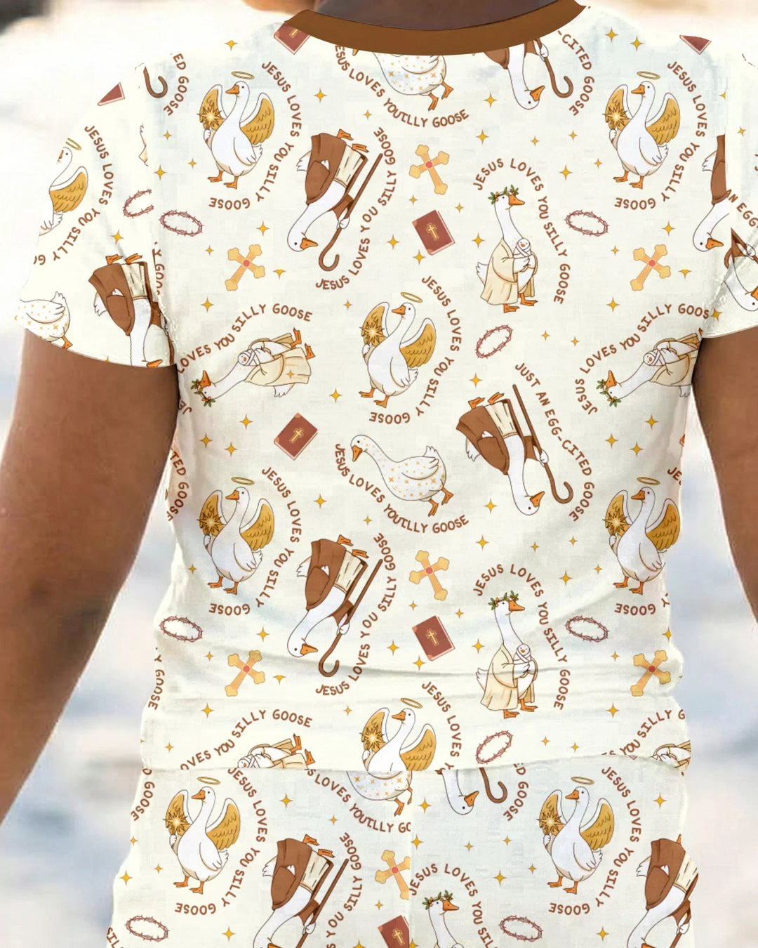 Zweiteiliges, kurzärmliges Pyjama-Set mit Marienkäfern