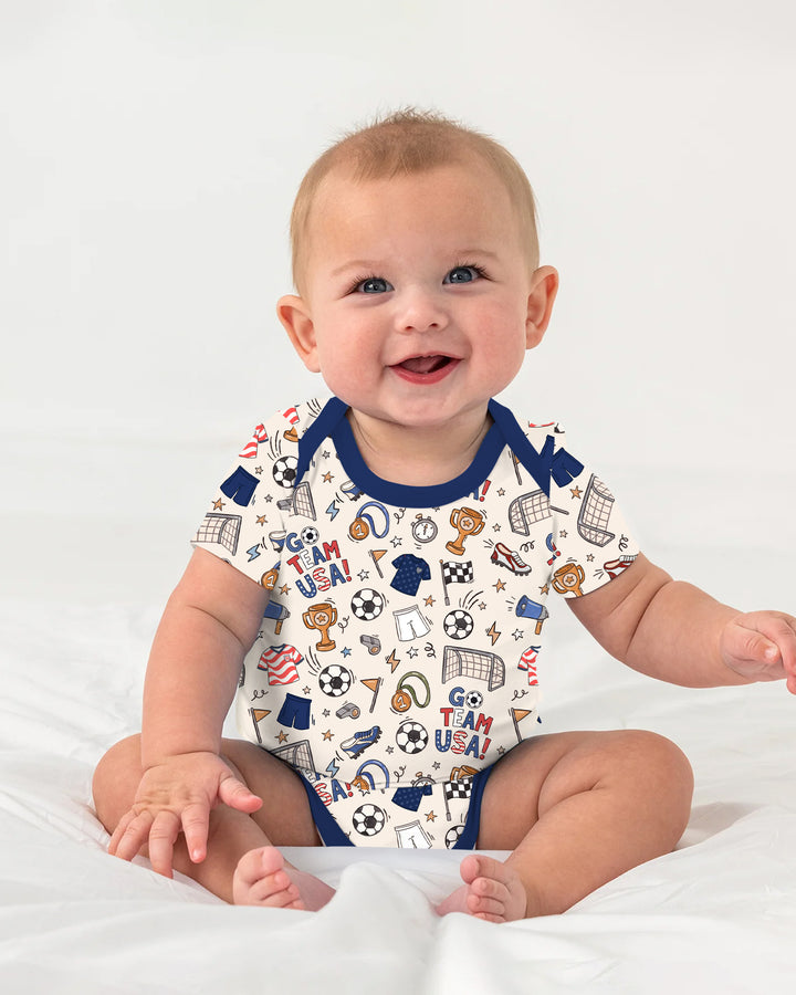 Gerippte Babykleidung mit individuellem Foto - Weich &amp; Skizzenhaft