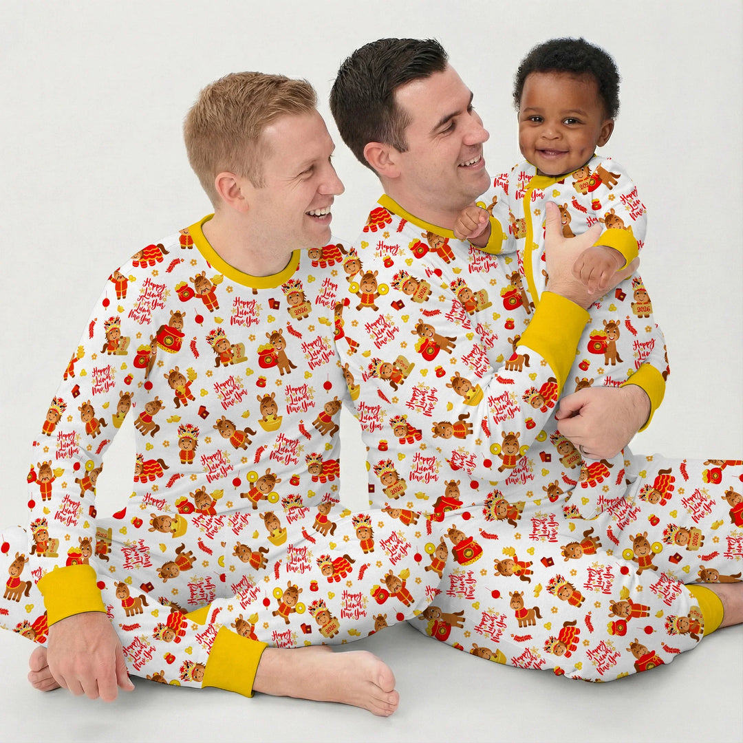 Year of the Horse Bamboo Men's Pajama Set