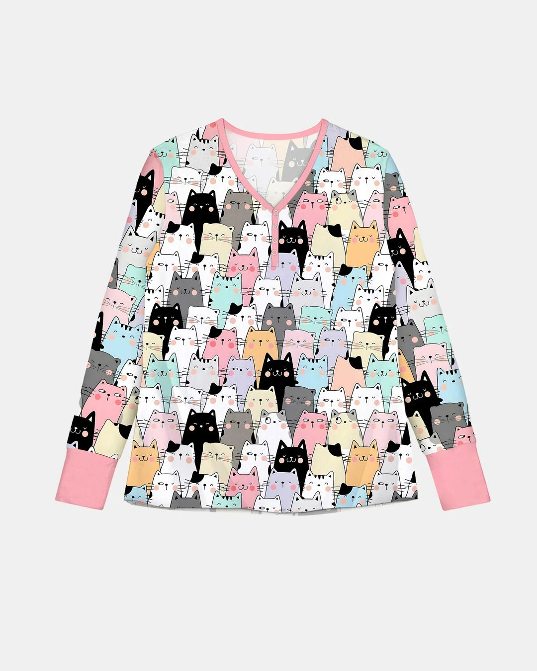 Purrfect Crowd Bambus-Pyjama-Set für Damen