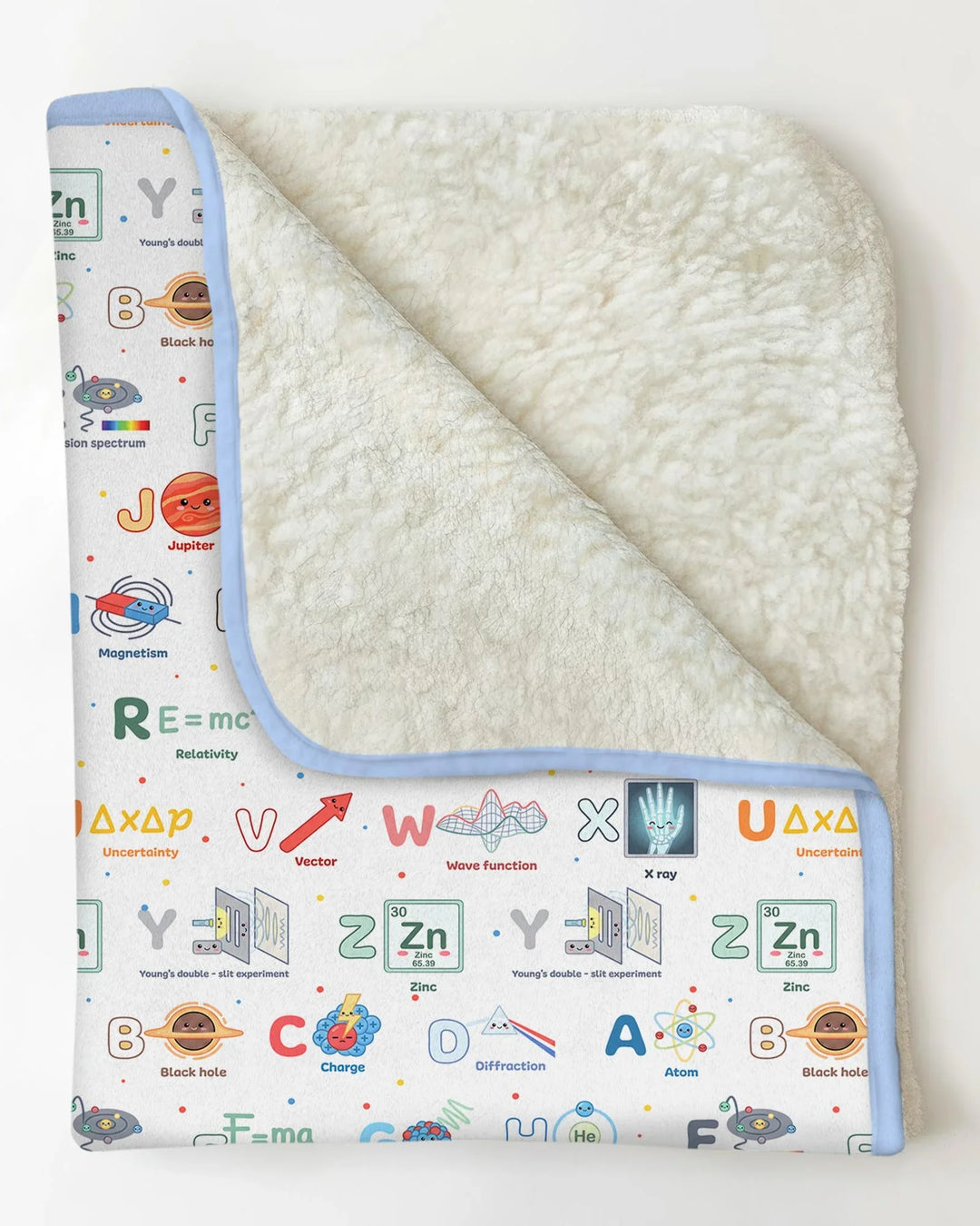 The Physics Alphabet Bamboo Blanket