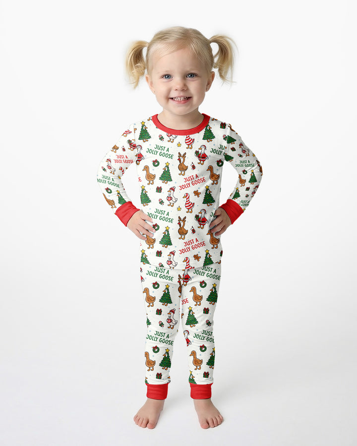 Just A Jolly Goose Bamboo Two Piece Long Sleeve Pajama Set