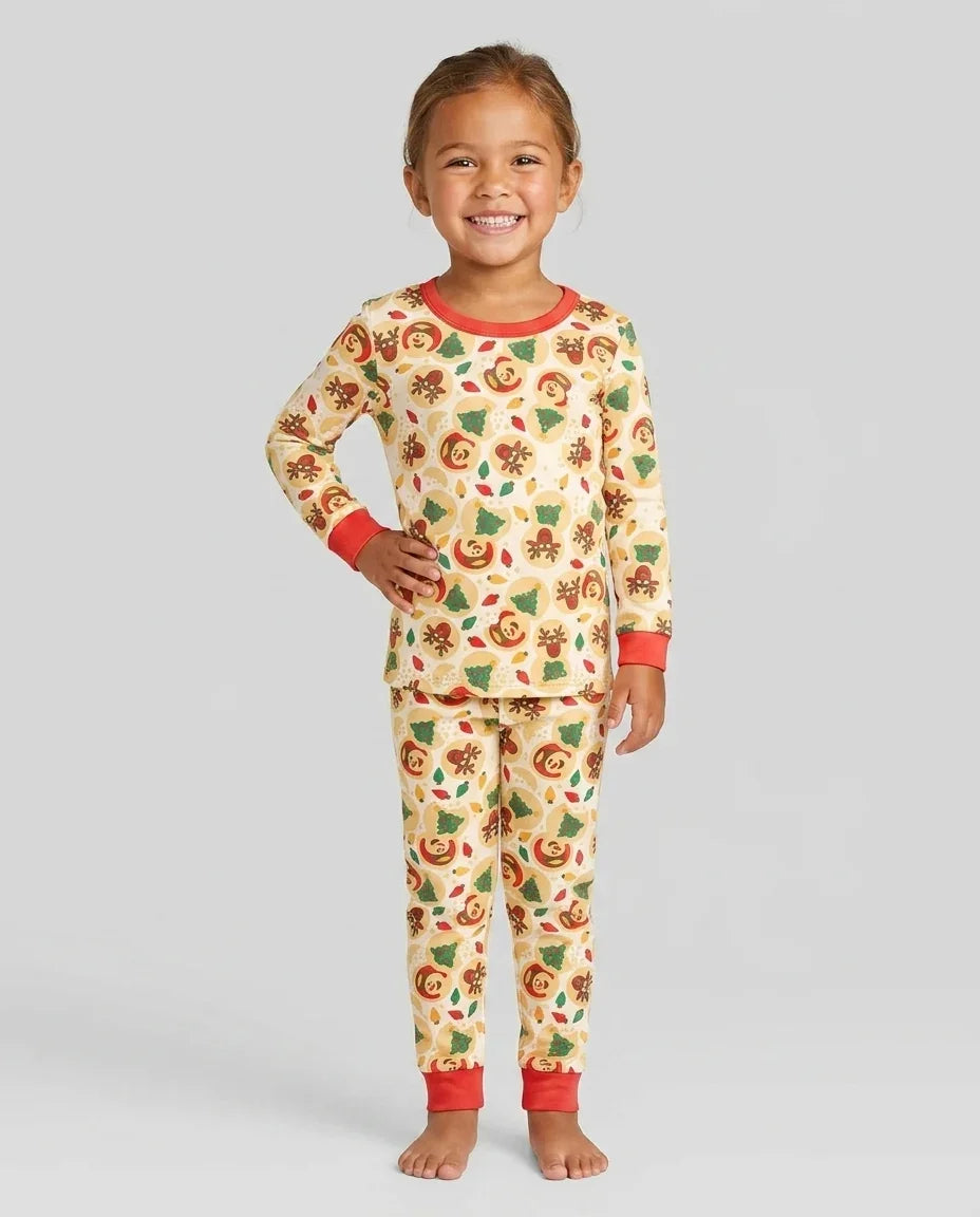 Christmas Sugar Cookie  Bamboo Two Piece Long Sleeve Pajama Set