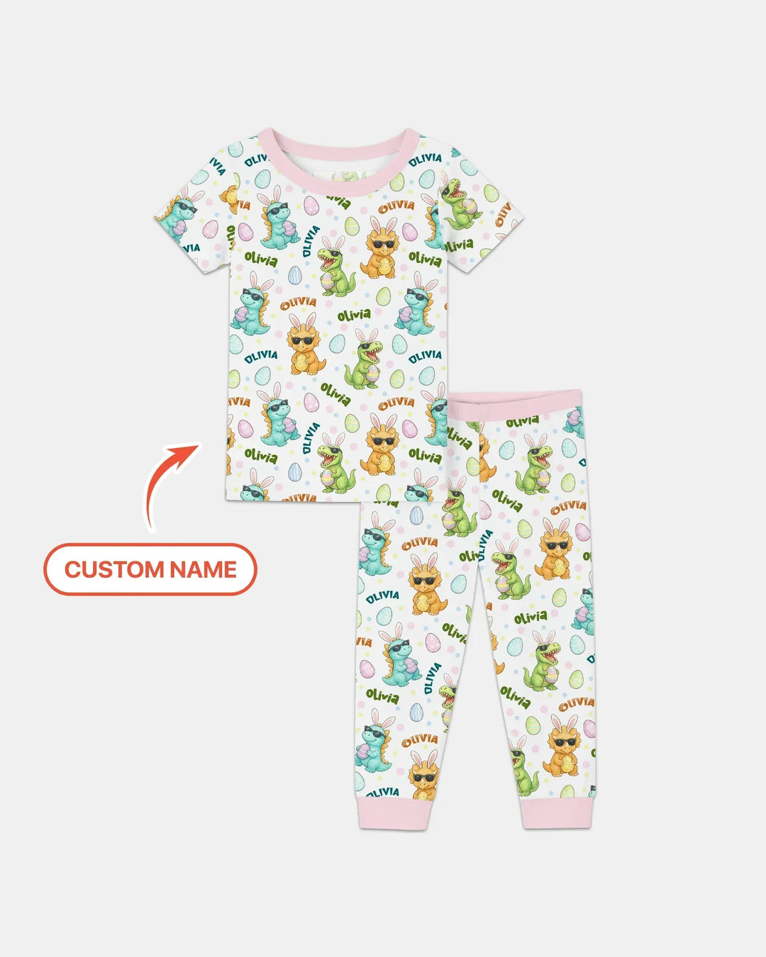 Zweiteiliges, kurzärmliges Pyjama-Set mit Marienkäfern