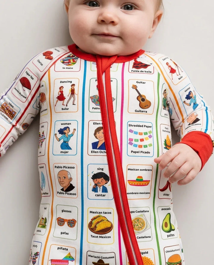 Gerippte Babykleidung mit individuellem Foto - Weich &amp; Skizzenhaft
