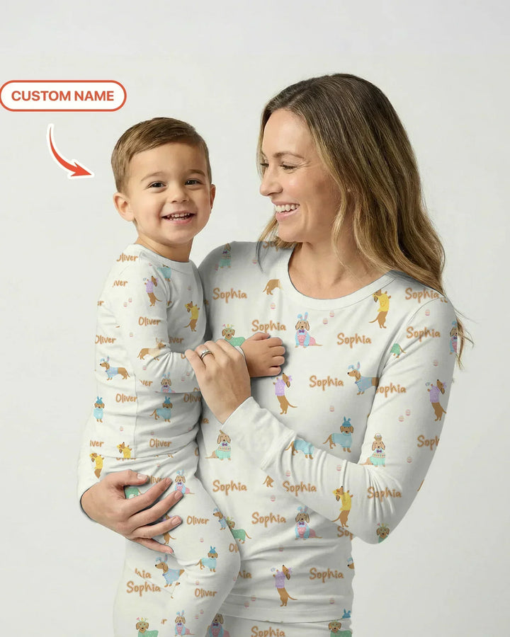 Zweiteiliges, kurzärmliges Pyjama-Set mit Marienkäfern