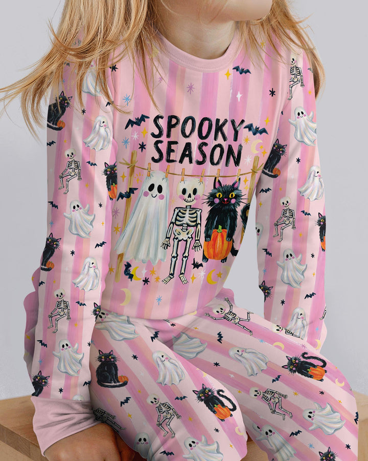 Spooky Season Kids Bamboo Two Piece Long Sleeve Pajama Set