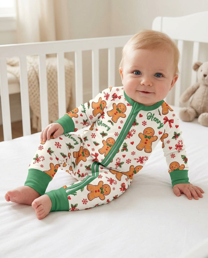 Custom Name Gingerbread Bamboo Convertible Zippy