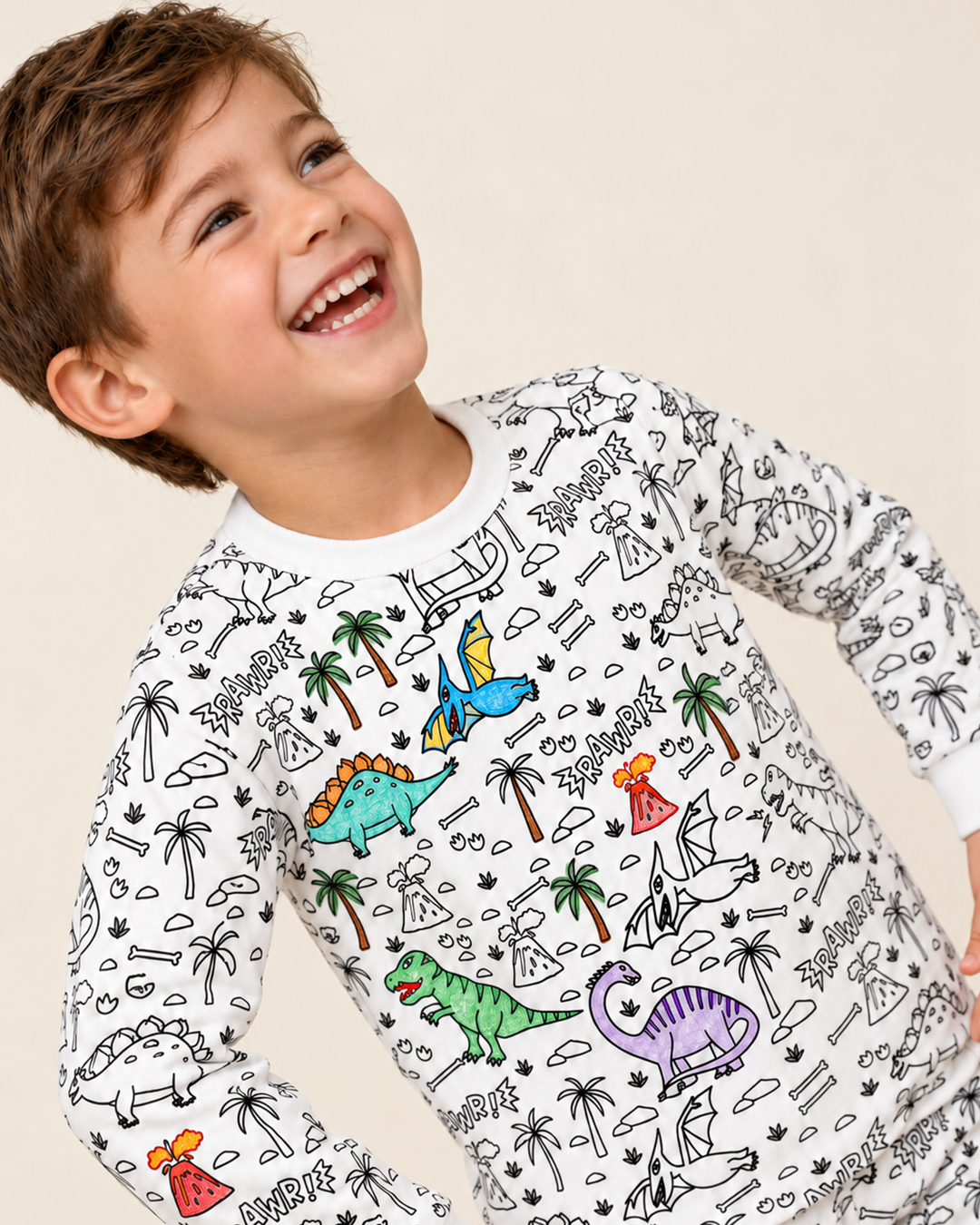 All Colorable Bamboo Two Piece Long Sleeve Pajama Set