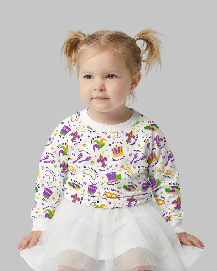Mardi Gras Family Partnerlook Bambus-Rundhals-Sweatshirt