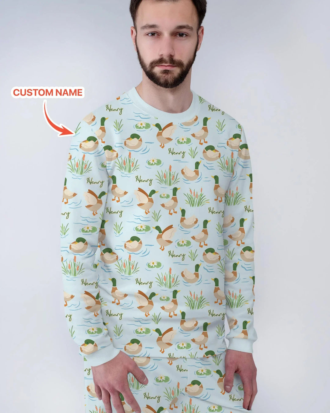 Vorlage Benutzerdefiniertes Herren-Pyjama-Set