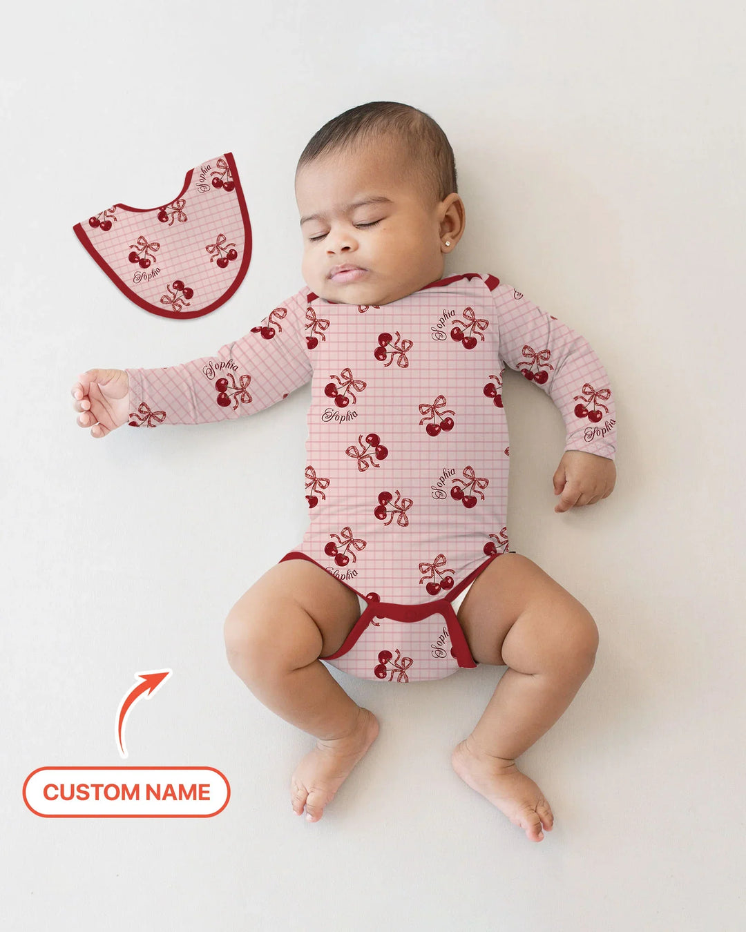 Cherry Mom and Me Bamboo Bodysuit