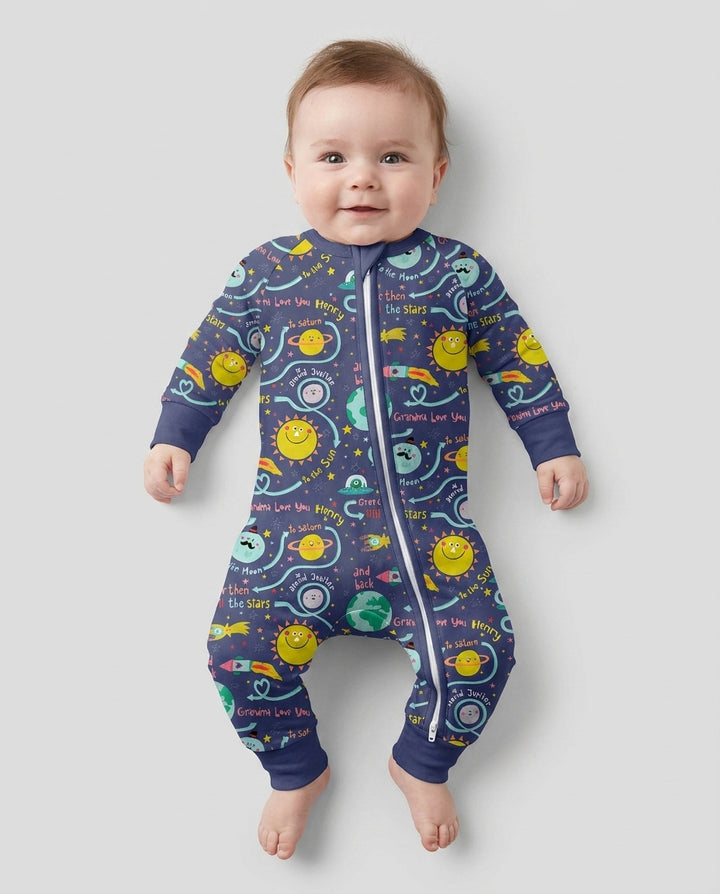 Love to the Moon and Back  Bamboo Convertible Zippy