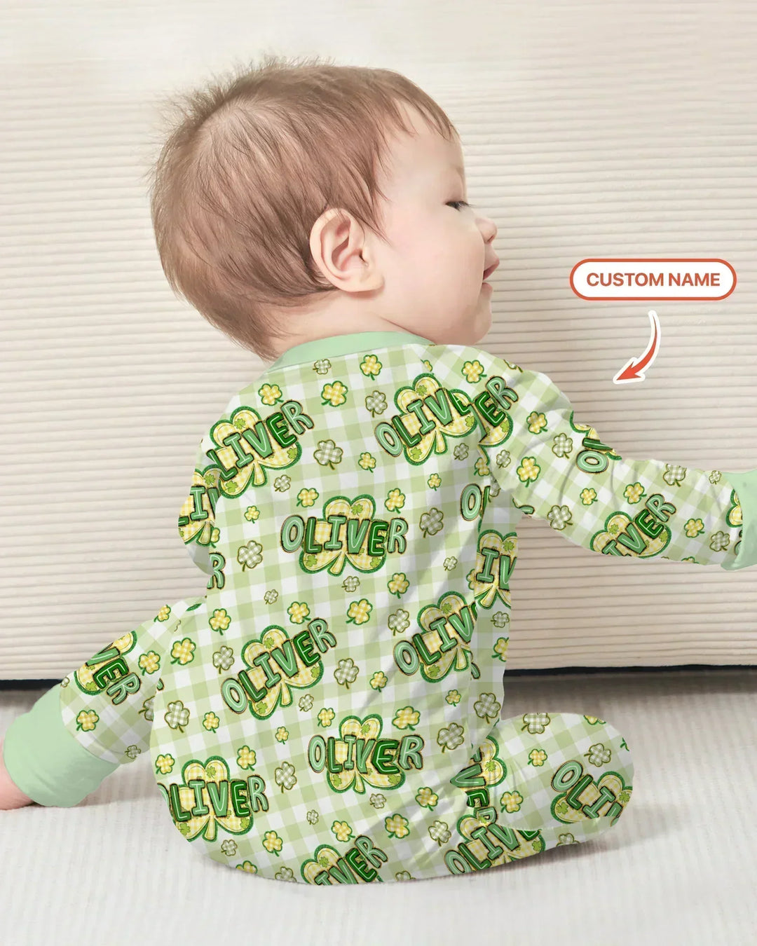 Gerippte Babykleidung mit individuellem Foto - Weich &amp; Skizzenhaft