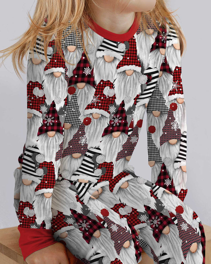 Christmas Gnome Bamboo Two Piece Long Sleeve Pajama Set