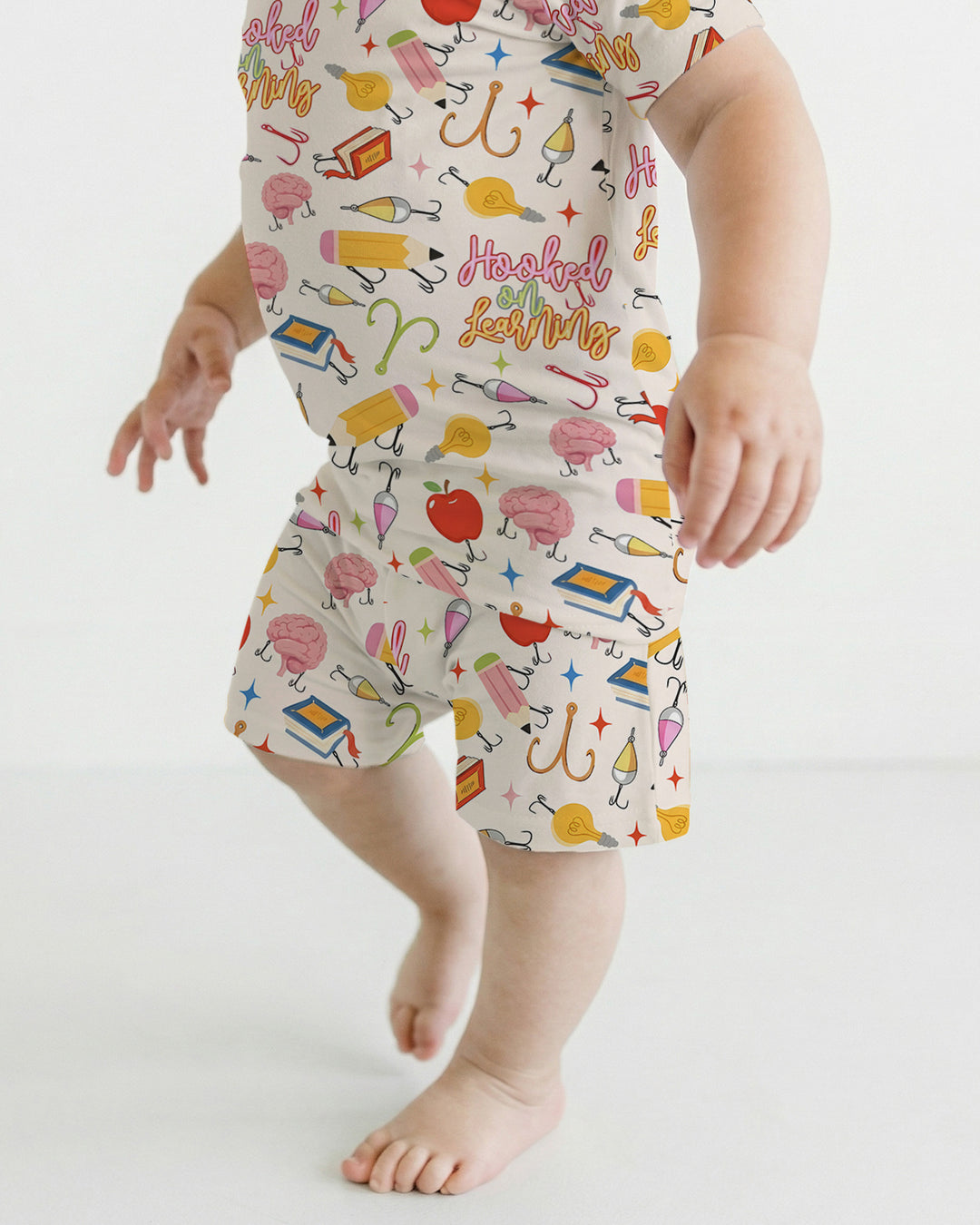 Schlafanzug-Set zweiteilig, kurze Ärmel, kurze Hose, Bambus