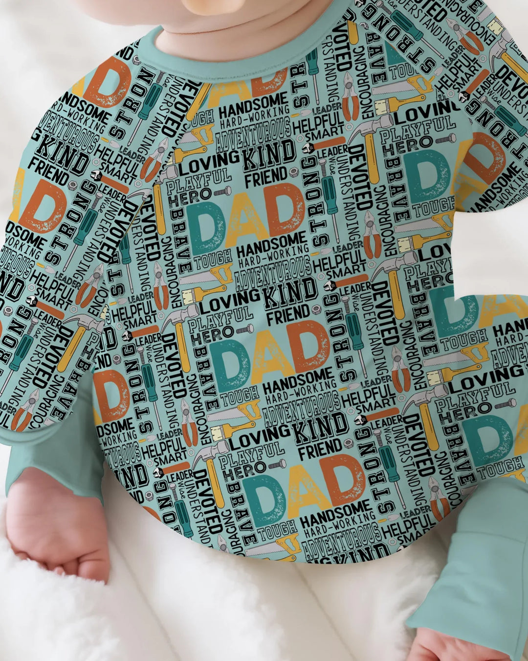 Gerippte Babykleidung mit individuellem Foto - Weich &amp; Skizzenhaft