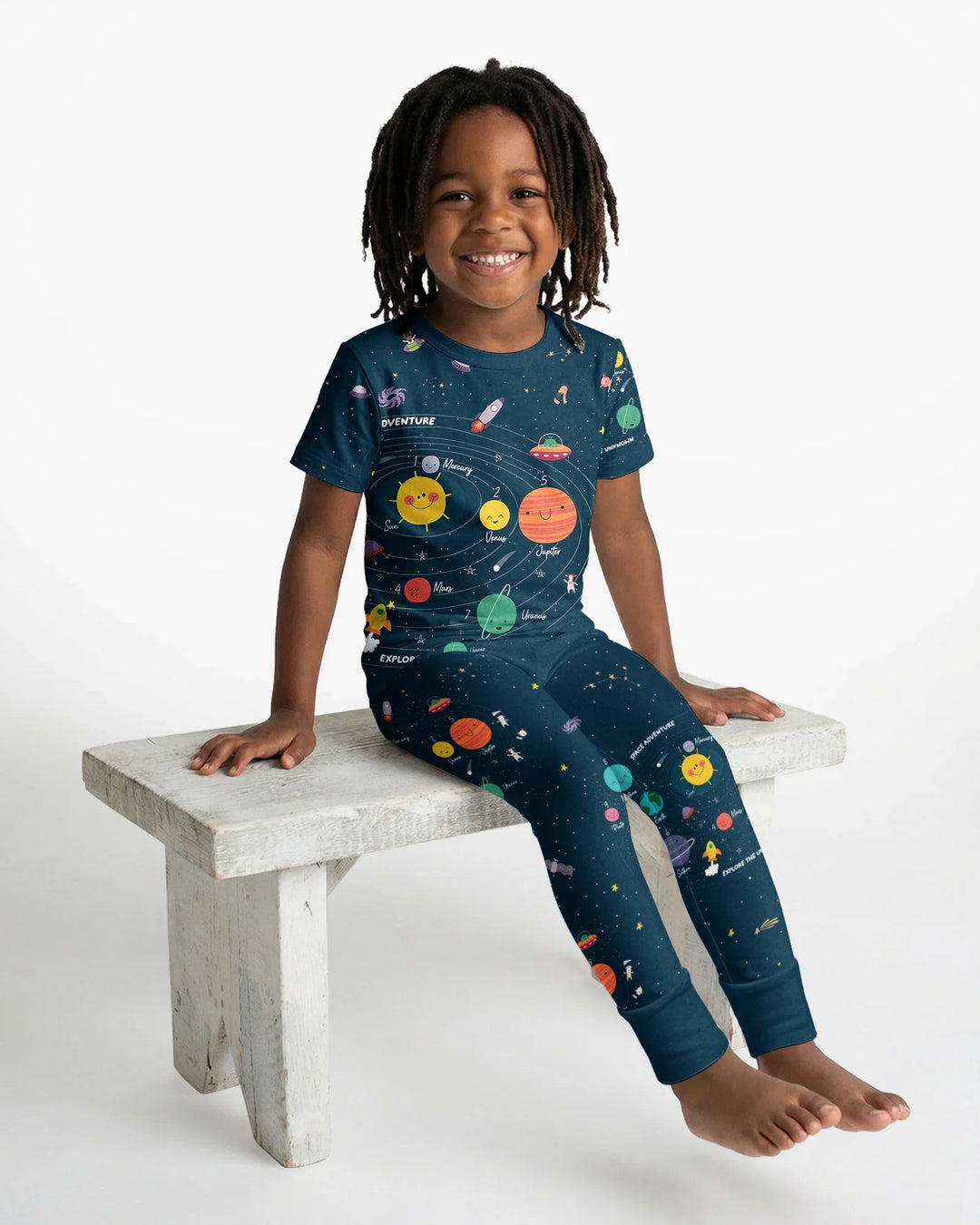 Zweiteiliges, kurzärmliges Pyjama-Set mit Marienkäfern