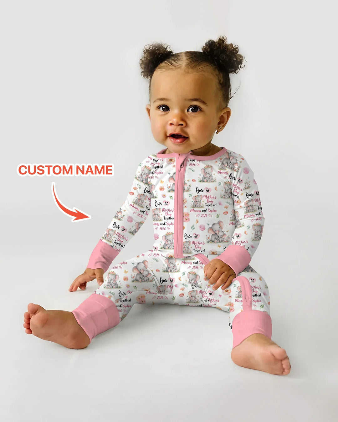 Personalized Our 1st Mother's Day Together Bamboo Convertible Zippy