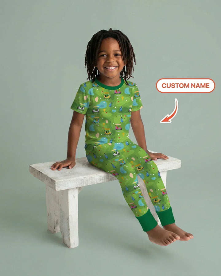 Zweiteiliges, kurzärmliges Pyjama-Set mit Marienkäfern