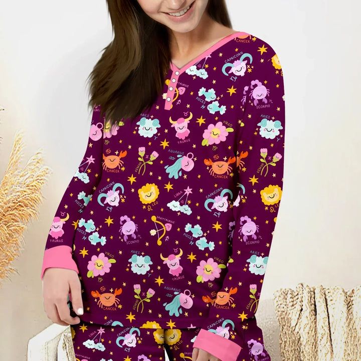 Vorlage für individuelles Damen-Pyjama-Set