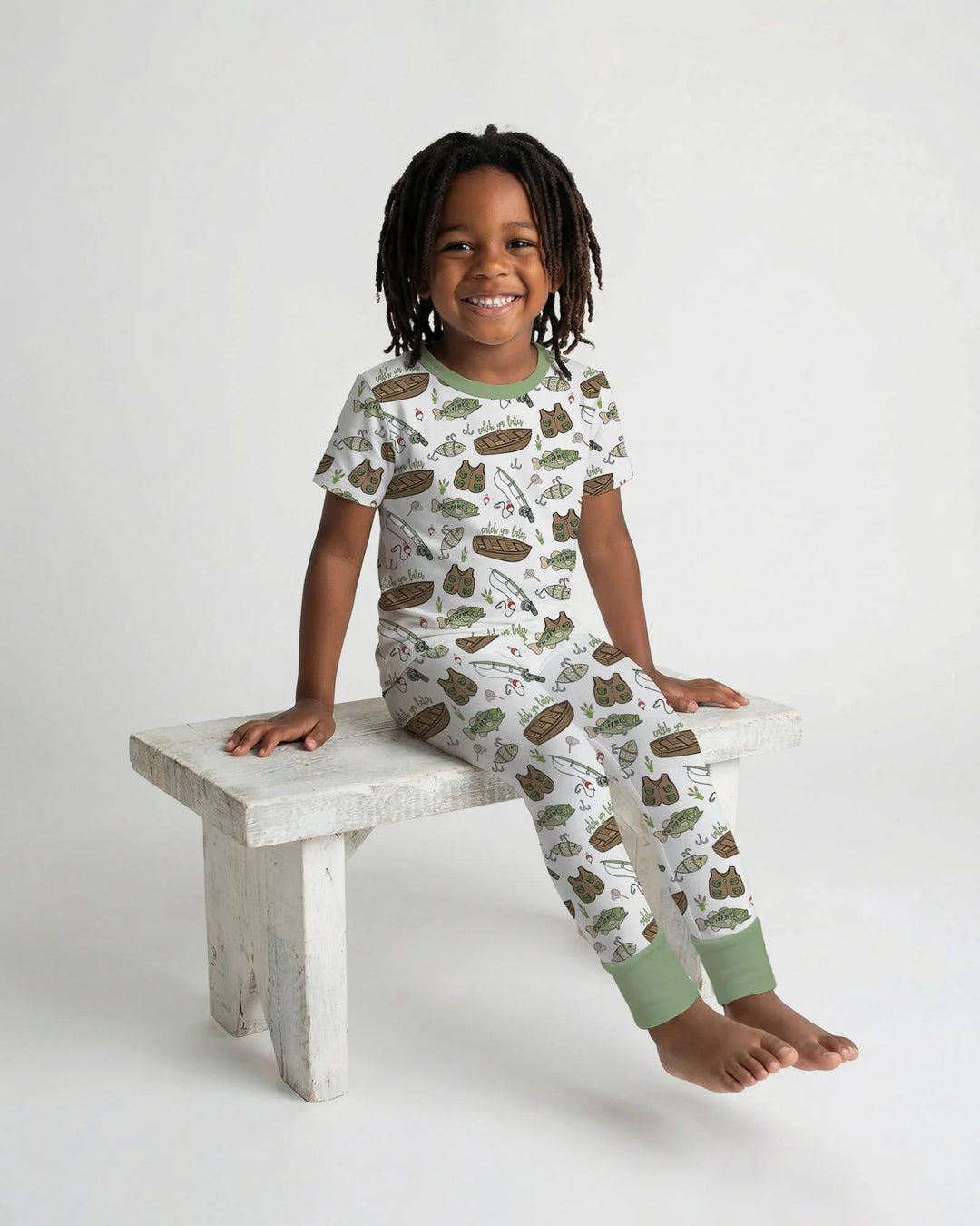 Catch Ya Later Bamboo Two Piece Short Sleeve Pajama Set