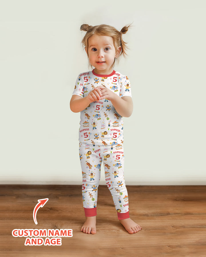 Zweiteiliges, kurzärmliges Pyjama-Set mit Marienkäfern