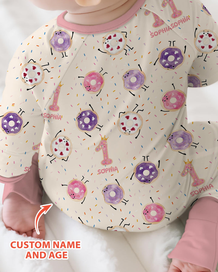 Custom Birthday Donut Bamboo Convertible Zippy