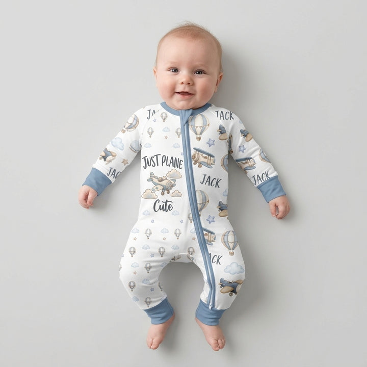 Custom Name Just Plane Cute Bamboo Convertible Zippy