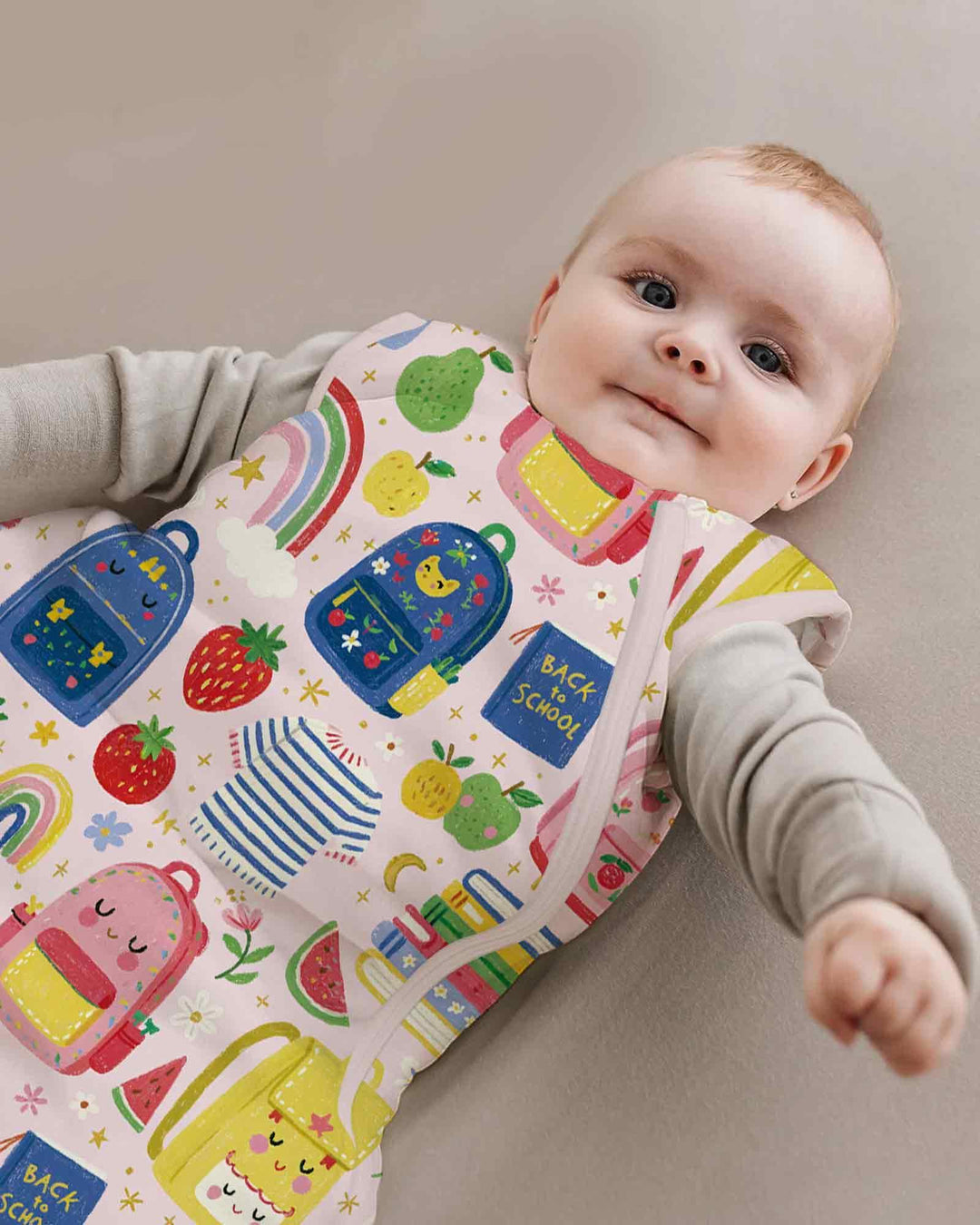 Sweet Rainbow School Adventure Bamboo Sleep Bag