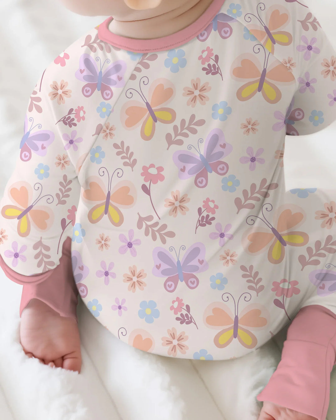 Gerippte Babykleidung mit individuellem Foto - Weich &amp; Skizzenhaft