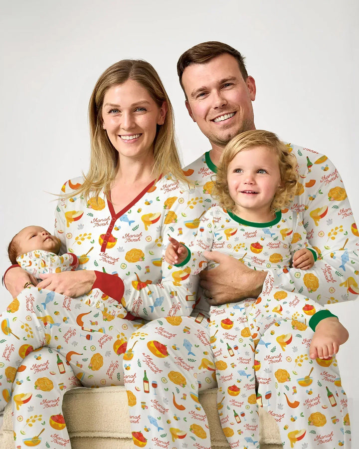 Shanah Tovah Familie passende Bambus Damen Schlafanzug-Set