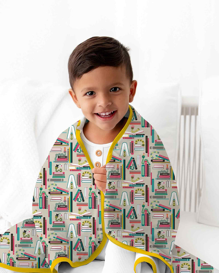 Bookworm Adventures Bamboo Blanket